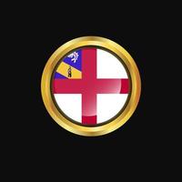 Herm flag Golden button vector