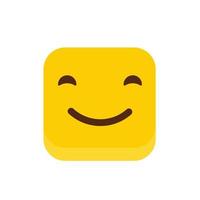 Smile emoji icon vector