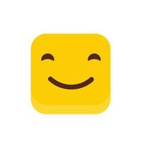 Smile emoji icon vector