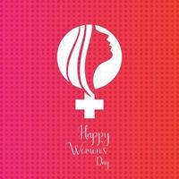 8 March logo vector design with international womens day background