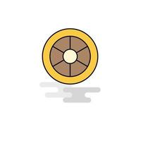 Flat Wheel Icon Vector