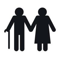 Man and woman in old age vector