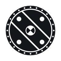 Warrior shield icon simple vector. Fantasy game vector