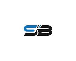 plantilla de símbolo de vector de concepto de inspiración de diseño de logotipo de letra premium sb.