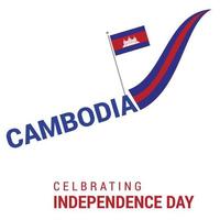 Cambodia flag design vector