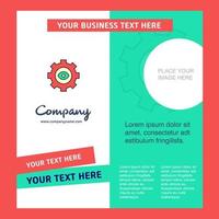 Gear Company Brochure Template Vector Busienss Template