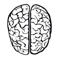 Nice human brain sign vector