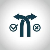Motion direction arrow icon simple vector. Round circle vector
