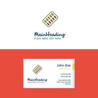 Flat Tablets Logo and Visiting Card Template Busienss Concept Logo Design vector