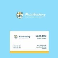 Avatar logo Design with business card template Elegant corporate identity Vector