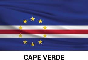 vector de diseño de bandera de cabo verde