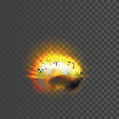 New realistic explosion icon
