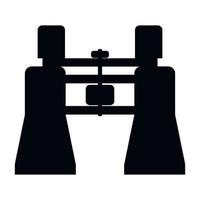 Binocular simple icon vector
