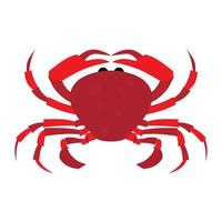 Red Crab icon vector
