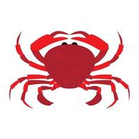 Red Crab icon vector