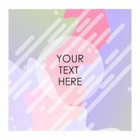 Colorful background with typography vector