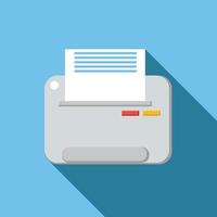 Printer flat icon vector