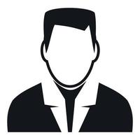 Man avatar simple sign vector