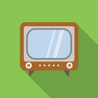 Retro television icon vector