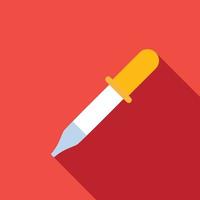 Pipette flat icon vector