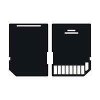 Memory card icon vector