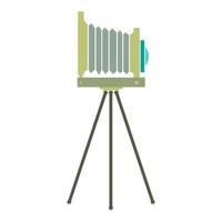 New retro camera flat icon vector