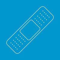 Patch thin line icon vector