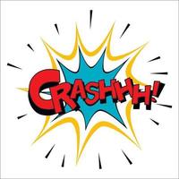 Crash sound effect illustration vector