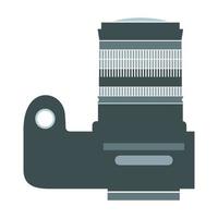 Professional camera flat icon vector