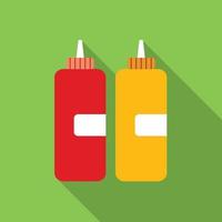 Ketchup flat icon vector