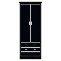 Cupboard wardrobe simple icon vector