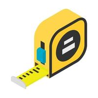 Builders tape measure isometric 3d icon vector