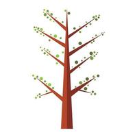 Spring Tree flat icon vector