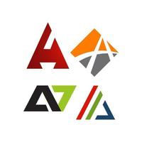 Letter A Logos a Modern triangle logo vector inspirations