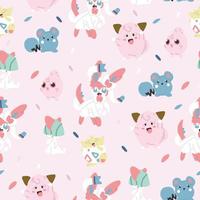 Fairy Pokemon Pattern vector