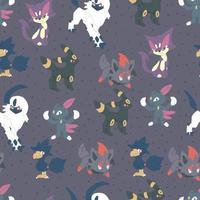 Dark Pokemon Pattern vector