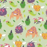 Bug Pokemon Pattern vector