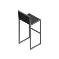 Isometric Chair 3D isolated rendering png