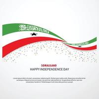 Somaliland Happy independence day Background vector