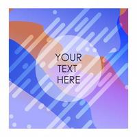 Colorful background with typography design vector