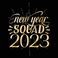 new year T Shirt Design. these would be the best deal for upcoming new year 2023. happy new year. vector