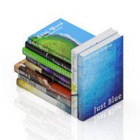 Isometric Books 3D render png