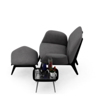 sillón isométrico aislado 3d render png