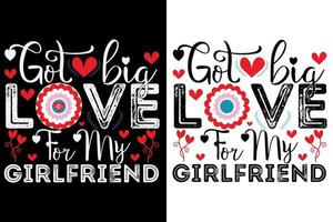 got love for my quotes t shirts or valentine t shirt design vector