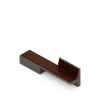 banc isométrique rendu 3d png