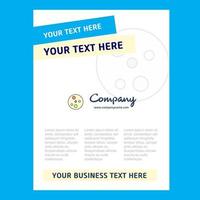 Bacteria plate Title Page Design for Company profile annual report presentations leaflet Brochure Vector Background