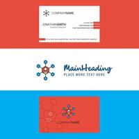 Beautiful Network Logo and business card vertical Design Vector