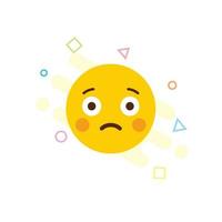 Sad Emoji icon design vector