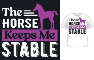 Horse Lovers T-Shirt Design vector