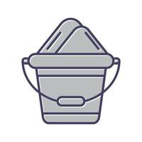 Sand Bucket Vector Icon